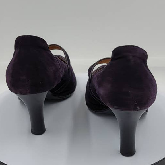 Sofft Mary Jane Suede upper 3.5" high heel size 8.5W - Picture 4 of 7